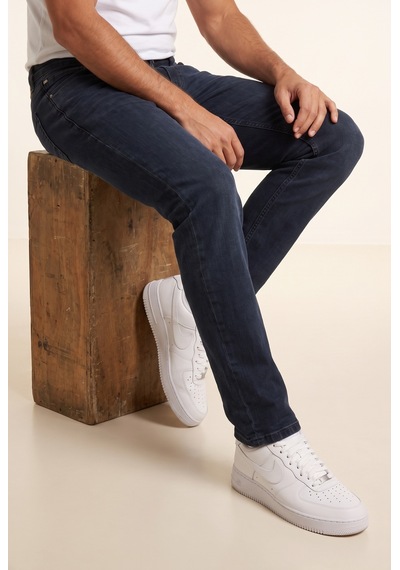 Parma Normal Bel Fermuarlı Boru Paça Jean Pantolon Jsco Js2213-f08 Mavi - Siyah