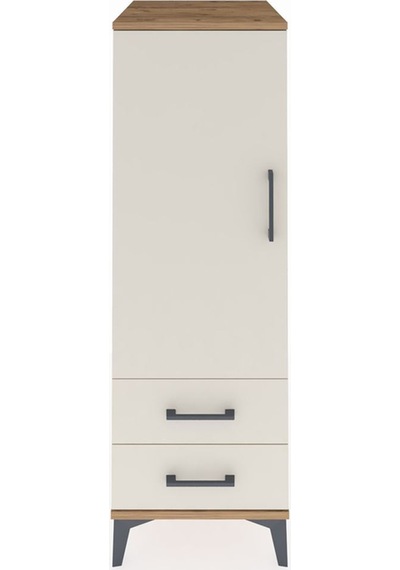 Kronos Dolap 3 Raflı 2 Çekmeceli Tek Kapaklı 44x59x134 Çam-aytaşı Atlas Çam