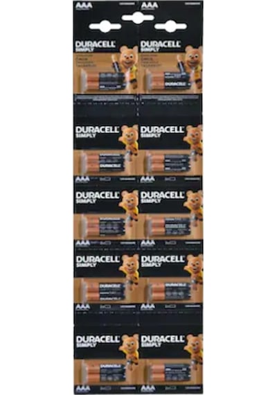 Duracell Aaa Pil 20 Li Kartela