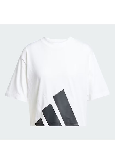 Whıte/black Adidas Kadın Günlük T-shirt W Bl Sj Bf T Jg8737 Beyaz