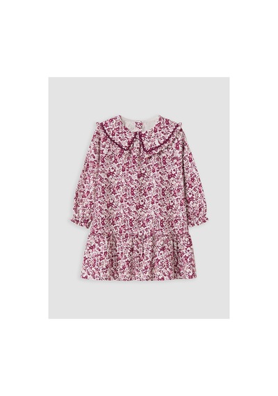 LC Waikiki Alıta Cıty Farkıyla Lcw Kids Mor Çiçekli Kız Çocuk Elbise Mor - 928249903 Mor
