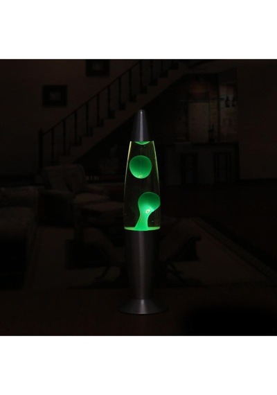 Dekoratif Lav Lamba - Lava Lamp Büyük Boy 41 Cm Yeşil