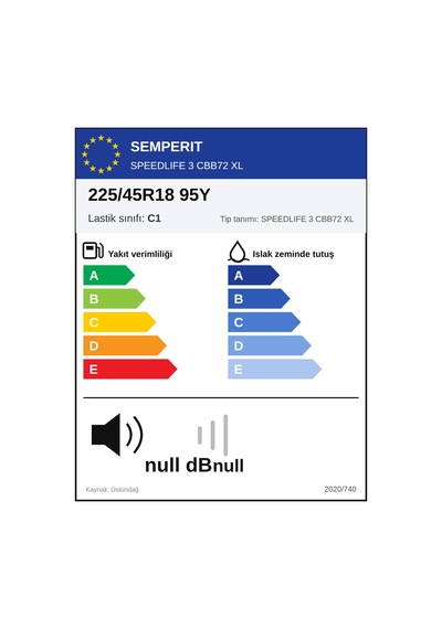 Semperit Speedlife 3 225/45 R18 95y Xl Yaz Lastik 2026