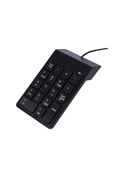 Px-1864 Usb 2.0 Siyah Kablolu Numerik Klavye Keypad, Usb Sayısal Tuş Takımı, Pc Laptop Notebook İçin Kablolu Numpa