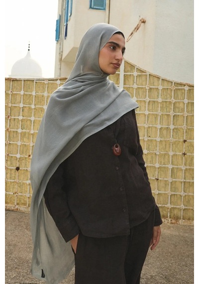 Deserto Fashion Tencel Şal-3639 gri