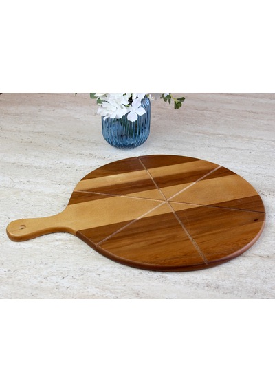 Doğal Akasya Ağacı Yuvarlak Pizza Ve Sunum Tahtası, Saplı Büyük Boy Jumbo Uyumlu Ahşap Şarküteri Tepsisi 42 X 54,5 X 1,5 Cm Doğal Akasya Ağacı Yuvarlak Pizza Ve Sunum Tahtası, Saplı Büyük Boy Jumbo Uyumlu Ahşap Şarküteri Tepsisi 42 X 54,5 X 1,5 Cm
