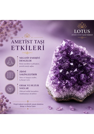 %100 Doğal Ametist Taşı Gr Ham Ametist Kristal Parçaları 100g