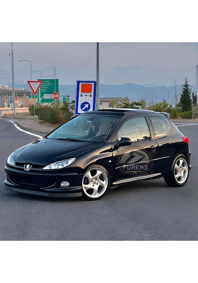 Peugeot 206 206+ 1998-2012 Uyumlu H Lip Esnek Ön Lip 2 Parça Karlık Ön Ek Tampon Altı Dill