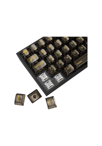 Redragon K617 Rgb Fizz Şeffaf Siyah Kablolu Mekanik Türkçe Klaye