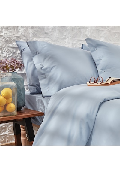 Yataş Bedding Plain Battal Boy Ranforce Nevresim Takımı - Indigo İndigo