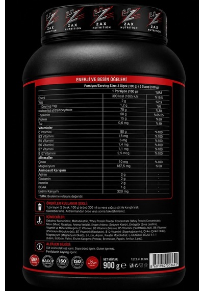 Mass Gainer 900 Gr Çikolatalı Çikolata