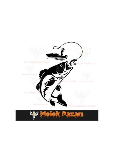 Balık Avı Oto Sticker