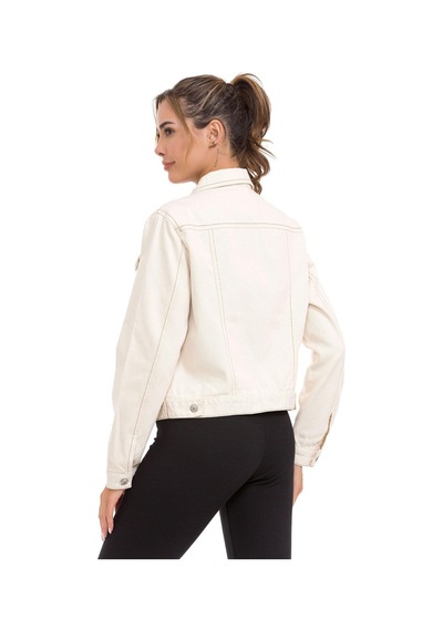 Wj212 Basic Kısa Kadın Jeans Ceket 001