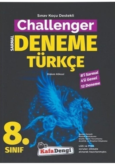 8. Sınıf LGS Türkçe Challenger Sarmal Deneme Kafa Dengi Yayınları N11.1186