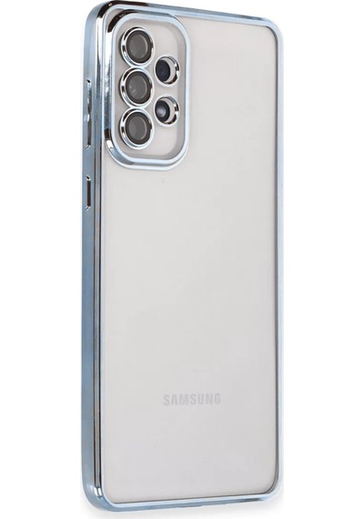 Newface Samsung Galaxy A53 5g Kılıf Razer Lensli Silikon - Açık Mavi