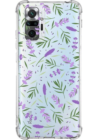Prinrify Xiaomi Redmi Note 10 Pro Uyumlu Water Color 3 Baskılı Şeffaf Köşe Korumalı Antişok Kılıf