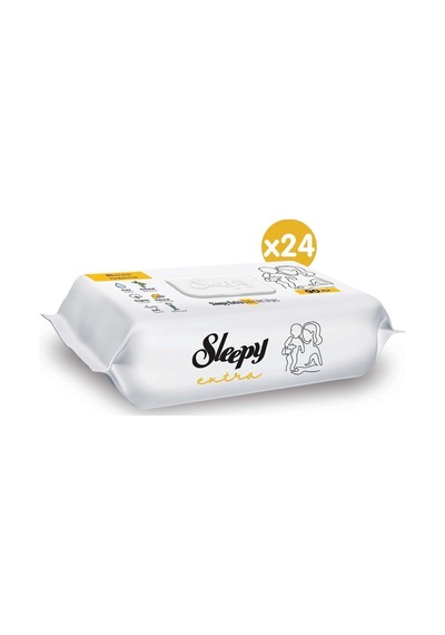 Sleepy Extra Islak Bebek Havlusu 24x90 2160 Yaprak Tekli