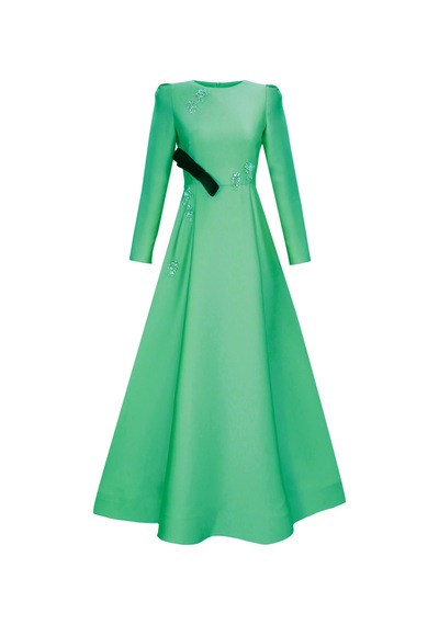 Senna Pulıce Dress Yeşil Yeşil
