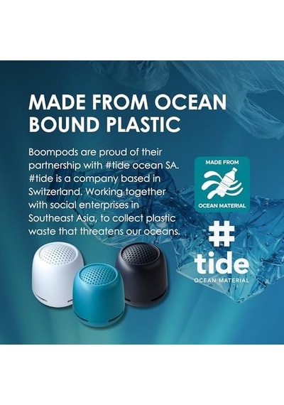 Zero Xl Ocean Taşınabilir Bluetooth Hoparlör - Ipx7 Su Geçirmez Duş Hoparlörü, 9 Saat Pil Ömrü, Mikrofon Ve Çift Eşleştirme, Dış Mekan, Seyahat Ve Havuz İçin Küçük Kablosuz Hoparlörler