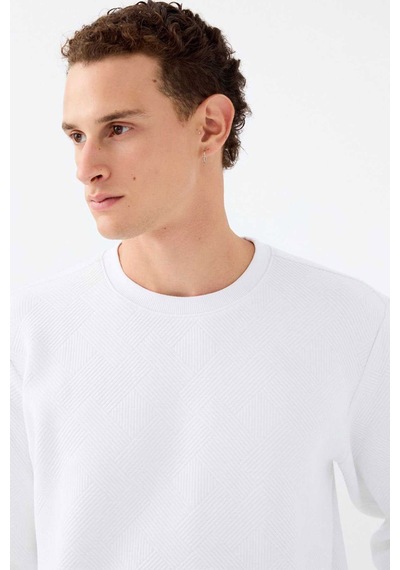 Loft Erkek Sweatshirt Lf2040993 beyaz