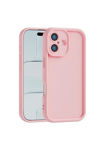 Apple iPhone 16 Uyumlu Kamera Çıkıntılı Mat Silikon Telefon Kılıfı Resimdeki