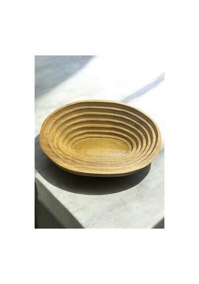 1 Adet Oval Ahşap Evcil Hayvan Yatağı 37 50 24 Cm