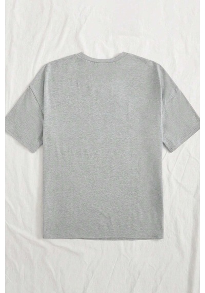 Flood Of Style Unisex Çılgın Aile Tasarım Tshirt Gri