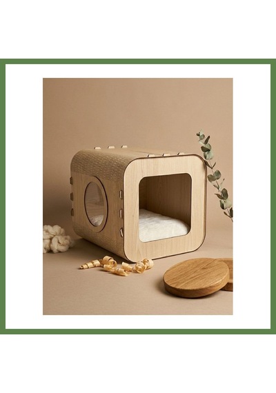 Bezos Özel Tasarım Luna Mdf Kedi Evi Hb006