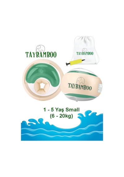 Classıcs Yuvarlak Üç Hava Odalı Yüzme Yardımcısı Kolluk Small 1-5yaş 6-19kg Small Yeşil