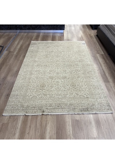 Hoom Rugs Overdye Ovr06 Krem Bej Doğal Bambu & Viskon Modern Salon Halısı Krem Bej