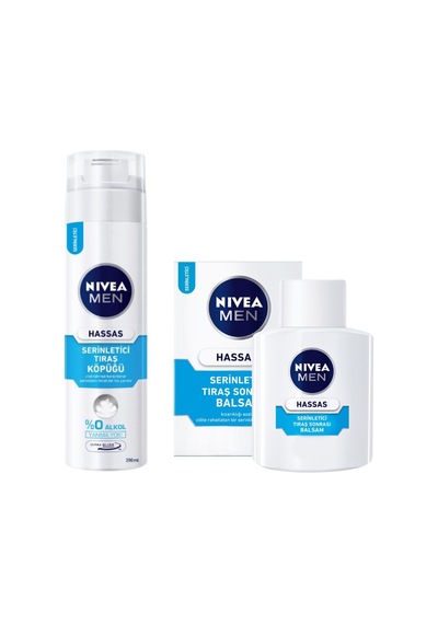 Nivea Men Hassas Tıraş Seti + Nivea Men Hassas Serinletici Tıraş Seti