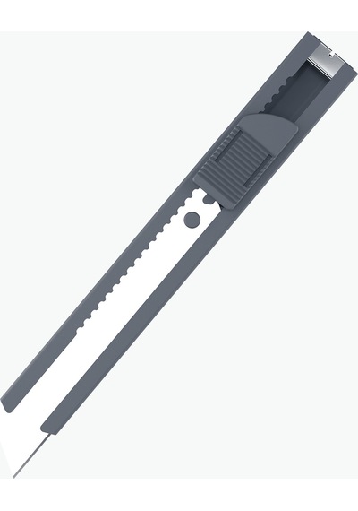 Uttil Ptuk08-ns Gri 18 Mm Cep Tipi Segmentsiz Maket Bıçağı