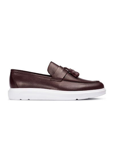 Deery Hakiki Deri Bordo Püsküllü Erkek Loafer Bordo (492270996) Bordo