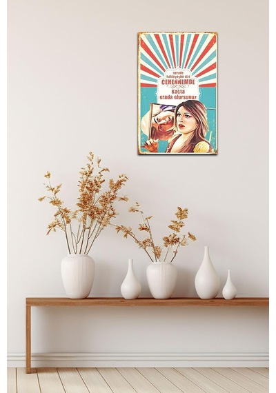 Kuşe Kağıt Duvar Posteri Nerede Bekleyeyim Sizi Retro Vintage Drtr0096