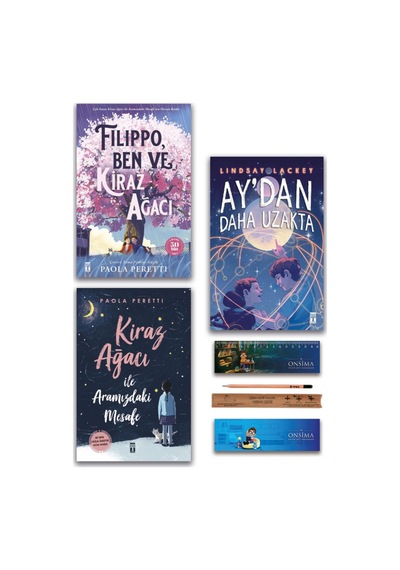 Genç Timaş Ay Dan Daha Uzakta - Kiraz Ağacı İle Aramızdaki Mesafe - Filippo Ben Ve Kiraz Ağacı Set 3 Kitap