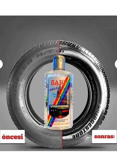 Sarp Protectant Deri - Vinil Koruyucu Lastik Parlatıcı Jel 200ml 1 Koli 24 Adet