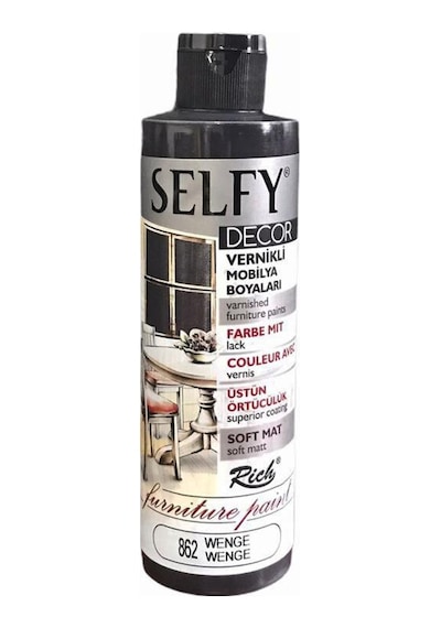 Rich Selfy Decor Kendinden Vernikli Mobilya Boyası 240 Cc Wenge