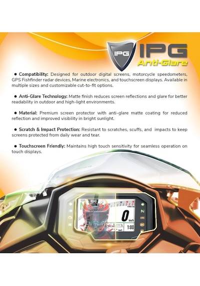 Yamaha 2013-2020 Mt-09 / Fz-09 4.7" Anti-glare Parlama Önleyici Mat Ekran Koruyucu