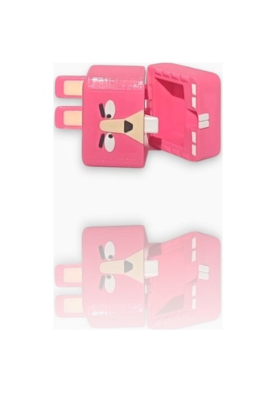 Super Bear Adventure, Baaren-şika, Penguen, Tilki, Tavşan, Timsah, Arı Loy3d 9 Cm Pembe