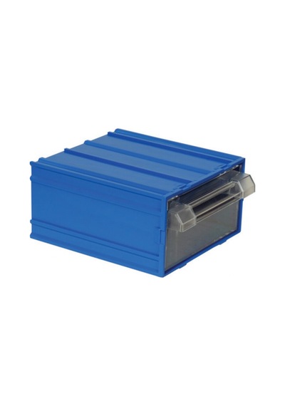 Mano Mk-30 Plastik Çekmeceli Kutu - Mavi, 110 X 120 X 62mm - 5 Adet Çok Renkli