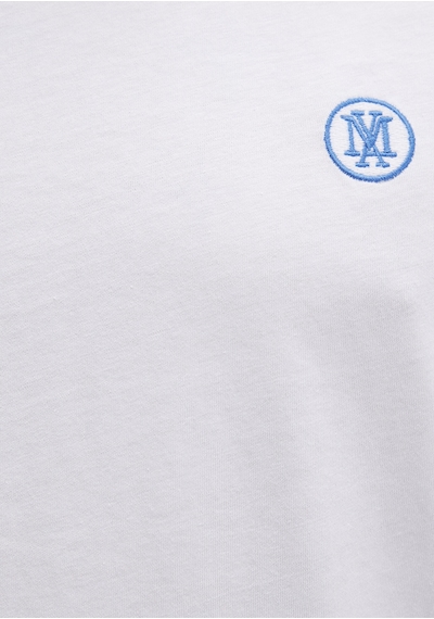 Mavi - Mavi Logo Nakışlı Beyaz Tişört 067074-620-Beyaz