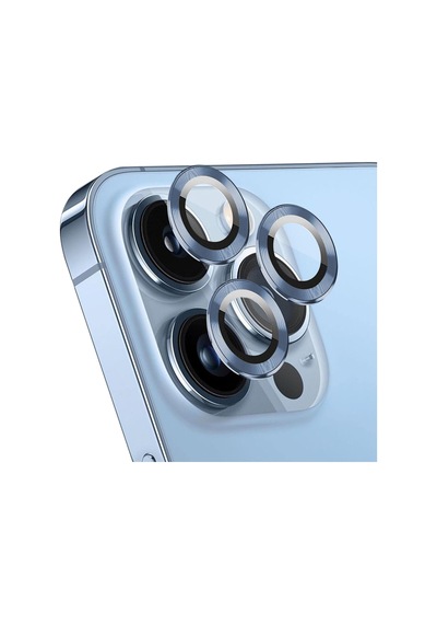 Ekran Koruyucu Apple iPhone 15 Pro Max İçin Tekli Kamera Lens Koruma Camı Sierra Mavisi iPhone 15 Pro Max İle Uyumlu Ekran Koruyucu - Sierra Mavisi Diğer