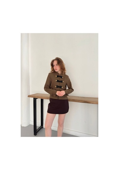 Verymoda Çin Düğmeli Ceket F2105 Haki