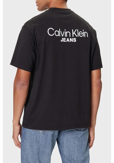 Calvin Klein Erkek T Shirt Lv04rd825g Ub1 Siyah Siyah