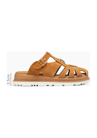 Emma Taba Süvet Hakiki Deri Kadın Terlik