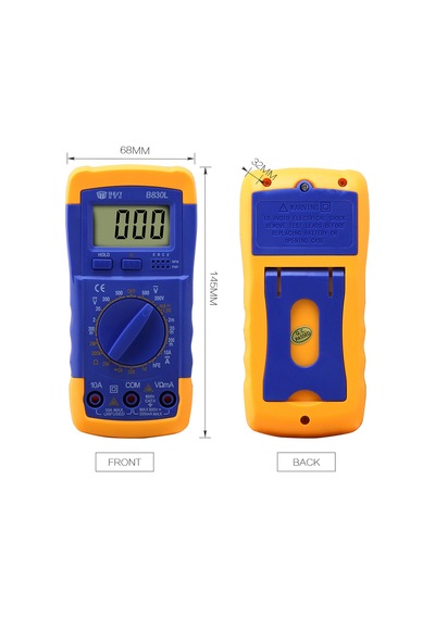 Dijital Multimetre Ölçü Aleti Lcd Ekranlı Best B830l