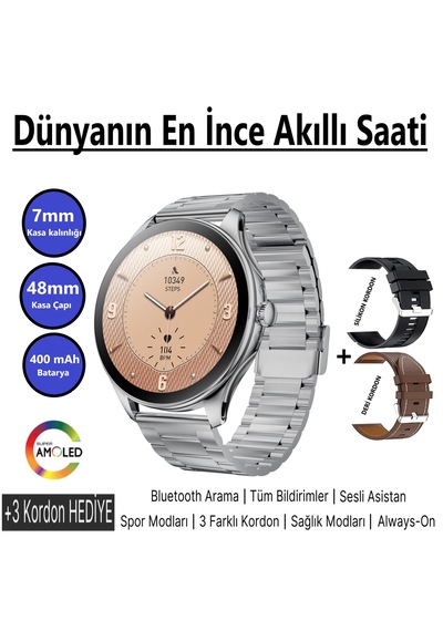 Kalobee SK42 Amoled/400mah Batarya İnce Akıllı Saat