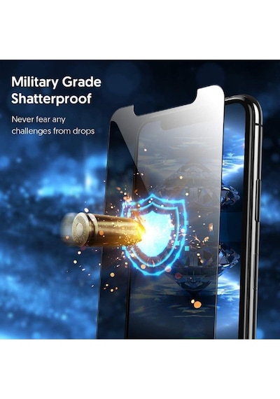 Senalstore Apple  Uyumlu iPhone Xs Max / 11 Pro Max Gizli Hayalet Kırılmaz Cam Privacy Ekran Koruyucu
