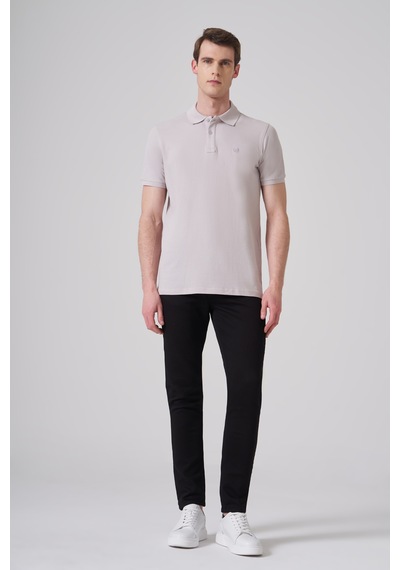 Morven Erkek Gri Basic Polo Yaka Dynamic Fit T-shirt 26yc018007100 Gri