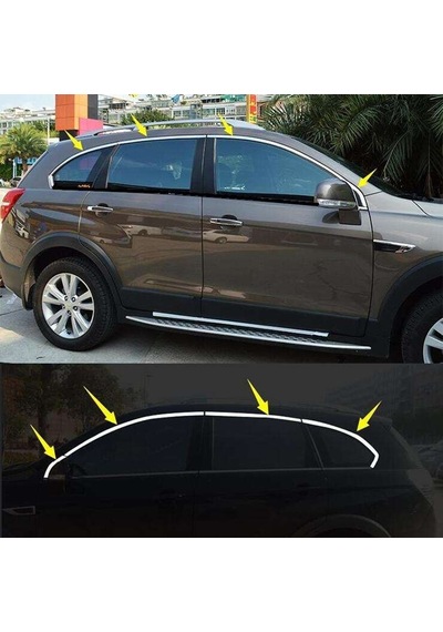 Chevrolet Captiva 2006 Sonrası Cam Üst Çıtası Krom